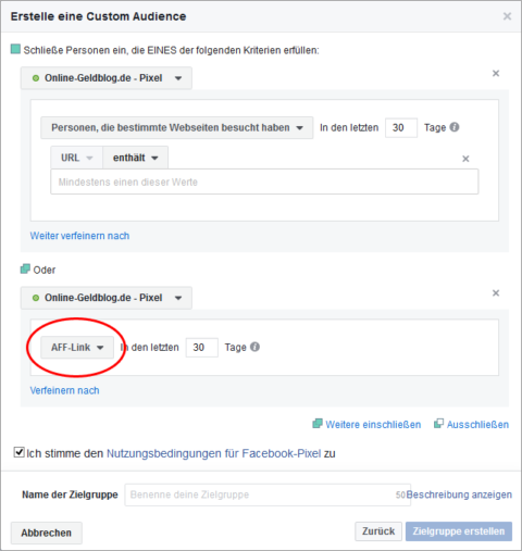 Lookalike aus Affiliate-Link-Klicks Lookalike aus Affiliate-Link-Klicks